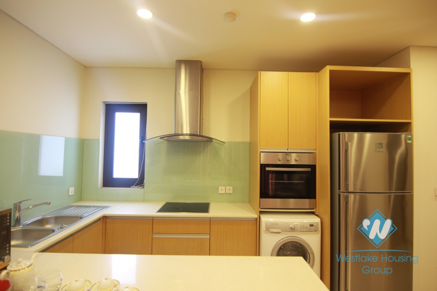The high floor apartment with comfort equipment for rent in Tay Ho, Hanoi